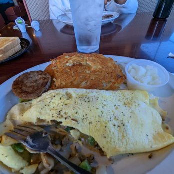 The Park Restaurant - an omelet with a side of vegetables - Breakfast & Brunch Near Me - Burlington, North Carolina The Park Restaurant - an omelet with a side of vegetables - Breakfast & Brunch Near Me - Burlington, North Carolina