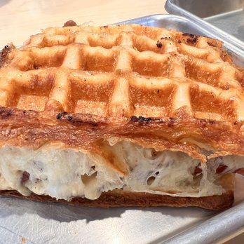 Waffle Love - Sammy Waffle, egg, cheese and bacon - Waffles Near Me - Santa Clarita, California Waffle Love - Sammy Waffle, egg, cheese and bacon - Waffles Near Me - Santa Clarita, California
