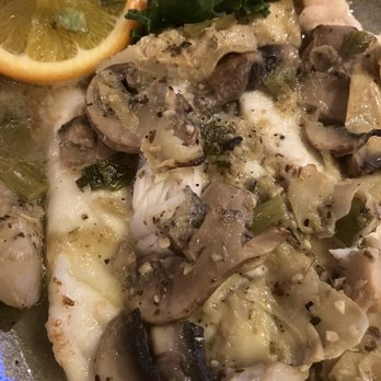 The Fish House - Grouper with artichokes and mushrooms - Seafood Near Me - Key Largo, Florida The Fish House - Grouper with artichokes and mushrooms - Seafood Near Me - Key Largo, Florida