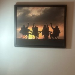 Art & Frame Depot - My husband and I and our cousins watching the sunset at Loxahatchee nature preserve.