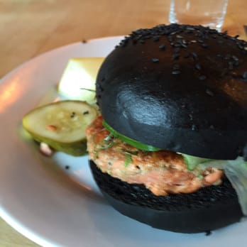 New Scenic Cafe - Salmon burger - New American Near Me - Duluth, Minnesota