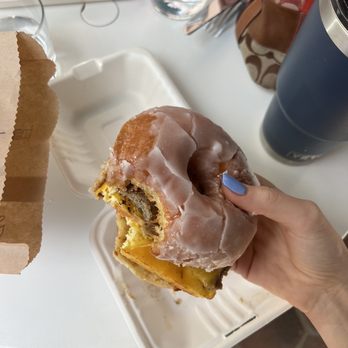Hook And Press Donuts - BEC on glazed donut - Donuts Near Me - Santa Barbara, California Hook And Press Donuts - BEC on glazed donut - Donuts Near Me - Santa Barbara, California