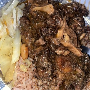 Jamrock Island Cove - Oxtail with peas & rice and Cabbage - Caribbean Near Me - Newark, New Jersey Jamrock Island Cove - Oxtail with peas & rice and Cabbage - Caribbean Near Me - Newark, New Jersey