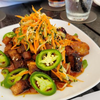 Anthonie's Market Grill - Pork Belly with Asian Slaw - Seafood Near Me - Simonton, Texas Anthonie's Market Grill - Pork Belly with Asian Slaw - Seafood Near Me - Simonton, Texas