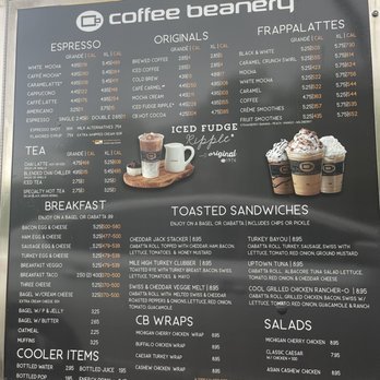 Coffee Beanery - Menu 05/2022 - Coffee & Tea Near Me - Brighton, Michigan