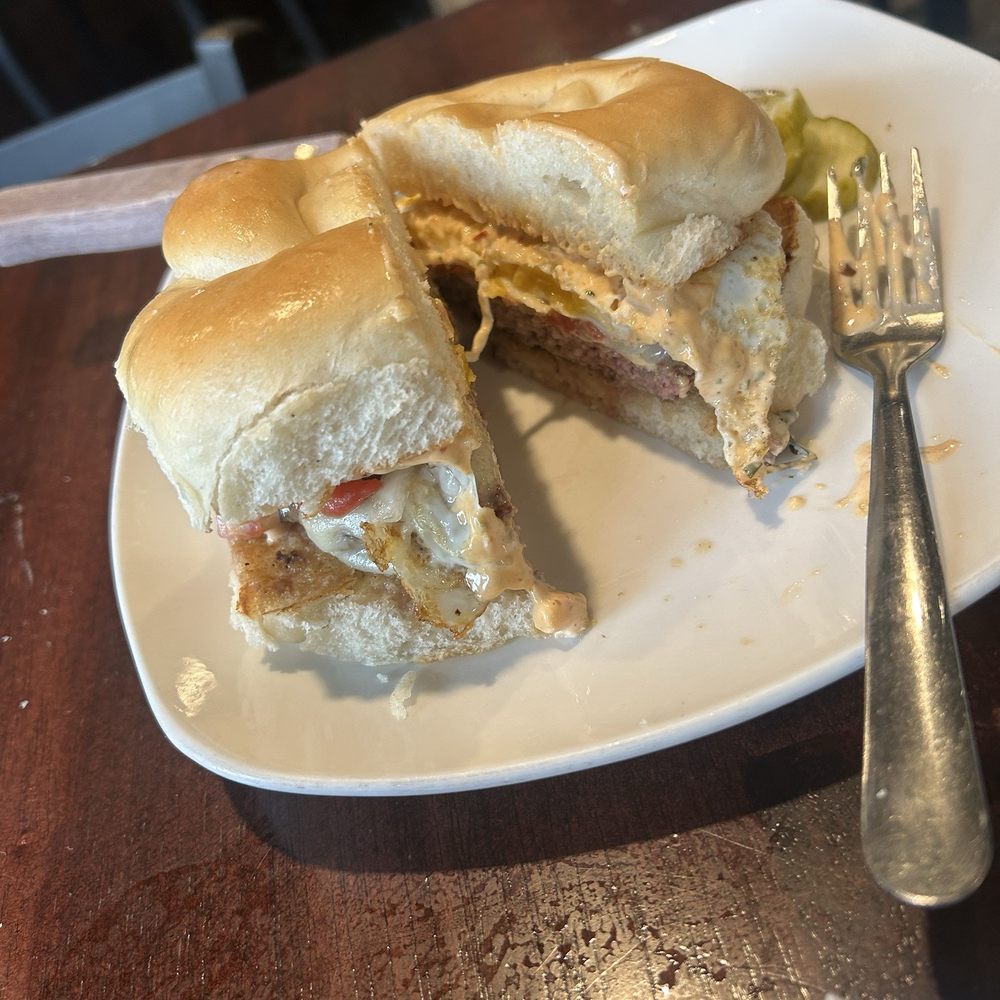 Sahm's Ale House - Hangover Burger - American Near Me - Carmel, Indiana Sahm's Ale House - Hangover Burger - American Near Me - Carmel, Indiana