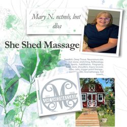 She Shed Massage - Open in Valdosta! I missed Ya'll and look forward to helping you heal :)