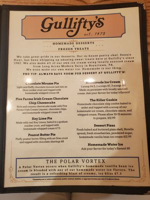 Menu photo 8 Gullifty's Bryn Mawr, PA Menu photo 8 Gullifty's Bryn Mawr, PA