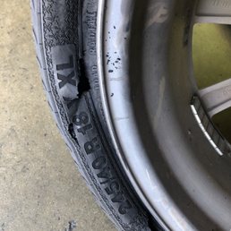 Blow out because of potholes on the 91fwy ‍
