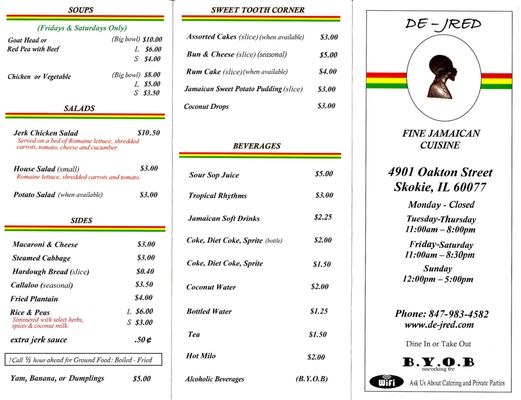 Menu photo 4 De-Jred Skokie, IL