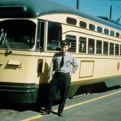 Twin City Rapid Transit car and motorman c1952.