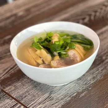 Rice & Noodles - Hainan Chicken Rice Noodle Soup - Chinese Near Me - Sacramento, California