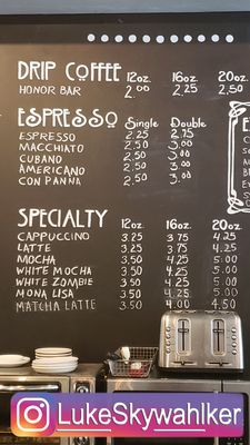Menu photo 7 Monon Coffee Company Indianapolis, IN