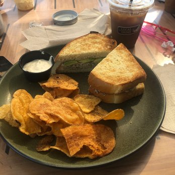 The Local Grind - a sandwich and chips on a plate - Cafes Near Me - Lake Havasu City, Arizona
