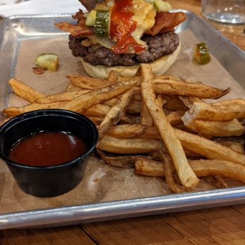 Dock 17 - Rocky Top Burger with Fries. - Breakfast & Brunch Near Me - Clarksville, Tennessee Dock 17 - Rocky Top Burger with Fries. - Breakfast & Brunch Near Me - Clarksville, Tennessee