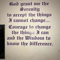 New Valentine Alano Club - Serenity prayer