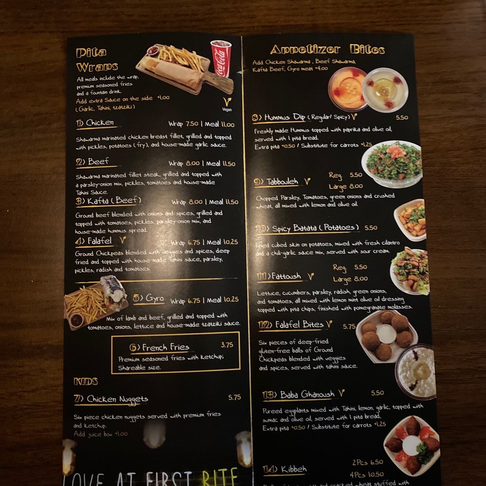 Board Bites - Menu - Lebanese Near Me - Plano, Texas