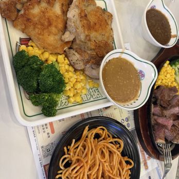 Hong Kong Cafe - Atlantic - grilled chicken steak w garlic sauce and pasta - Hong Kong Style Cafe Near Me - Monterey Park, California