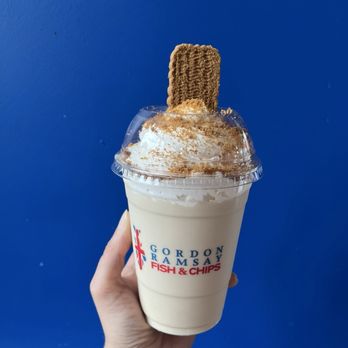 Gordon Ramsay Fish & Chips - The Biscoff Shake - Fish & Chips Near Me - Orlando, Florida Gordon Ramsay Fish & Chips - The Biscoff Shake - Fish & Chips Near Me - Orlando, Florida