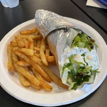 Al Baik Kabob House - Gyro with fries - Mediterranean Near Me - Melbourne, Florida