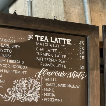 Lost Coffee - Tea latte menu - Coffee & Tea Near Me - Toronto, Ontario