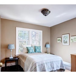 Seattle Modern Home Staging - Master Bedroom Crown Hill