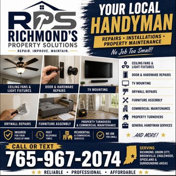 Richmond’s Property Solutions - Handyman Near Me - Richmond, Indiana Richmond’s Property Solutions - Handyman Near Me - Richmond, Indiana