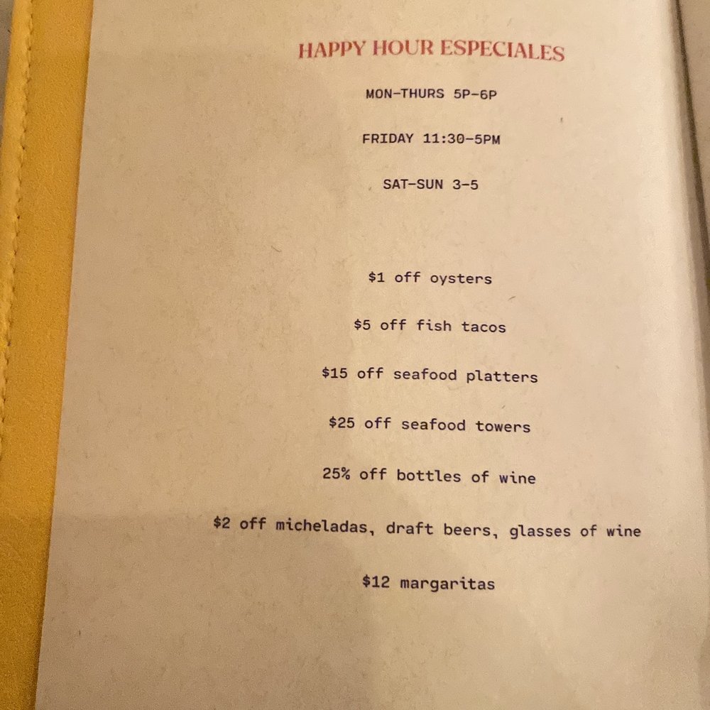 Este - Happy Hour Menu - Seafood Near Me - Austin, Texas Este - Happy Hour Menu - Seafood Near Me - Austin, Texas