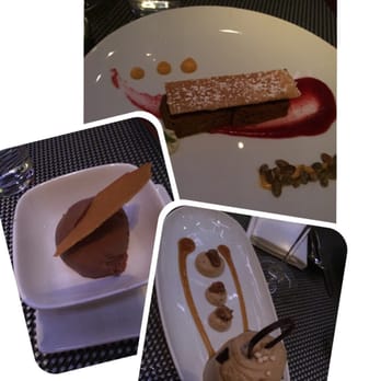 Robert - Pana cotta espresso, carrot cake, homemade dark chocolate gelato.  Awesome at midnight! - New American Near Me - New York, New York