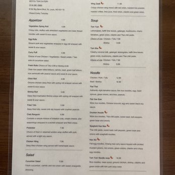 Meyou - Menu - Thai Near Me - Webster Groves, Missouri Meyou - Menu - Thai Near Me - Webster Groves, Missouri