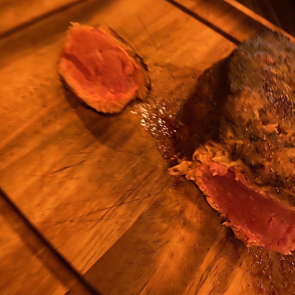 The Tree Restaurant Bar & Grill - a steak on a cutting board - American Near Me - Lumberton, Texas The Tree Restaurant Bar & Grill - a steak on a cutting board - American Near Me - Lumberton, Texas