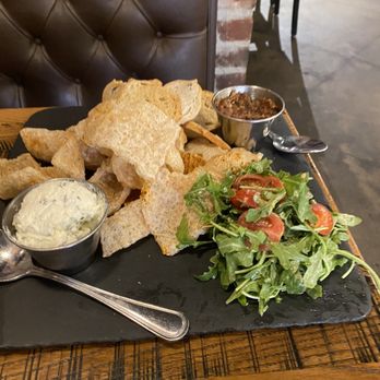 Smoke on Cherry Street - Bacon Jam (pork rinds were stale but maybe that was on purpose?) - New American Near Me - Tulsa, Oklahoma Smoke on Cherry Street - Bacon Jam (pork rinds were stale but maybe that was on purpose?) - New American Near Me - Tulsa, Oklahoma