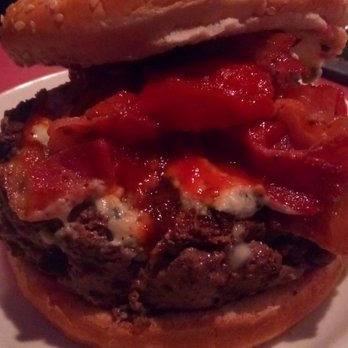 Krug's Tavern - bacon blue cheese med rare - Dive Bars Near Me - Newark, New Jersey Krug's Tavern - bacon blue cheese med rare - Dive Bars Near Me - Newark, New Jersey