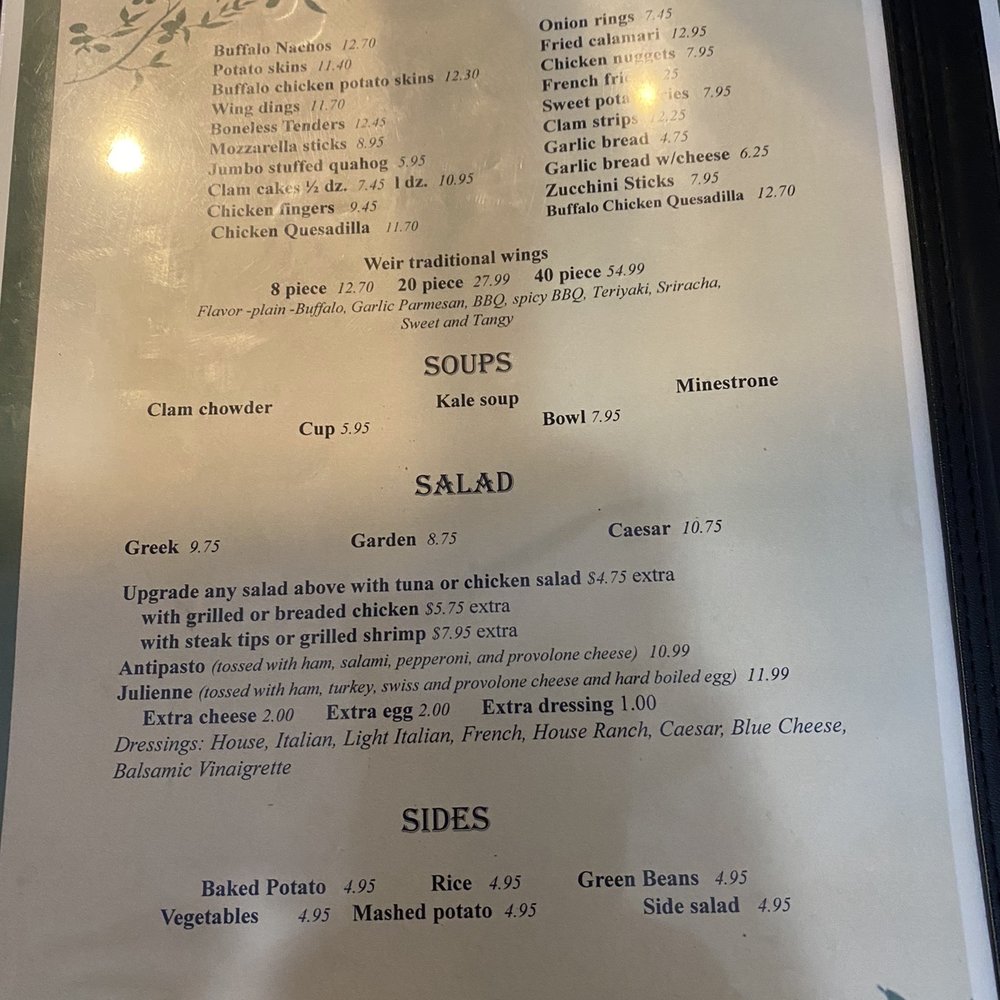 New Weir Pizza - the menu for the restaurant - Pizza Near Me - Taunton, Massachusetts New Weir Pizza - the menu for the restaurant - Pizza Near Me - Taunton, Massachusetts