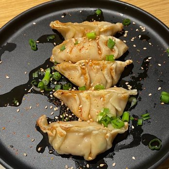 Ramen Lab Eatery - Chicken Gyoza , scallions, Gyoza sauce - Ramen Near Me - Boynton Beach, Florida
