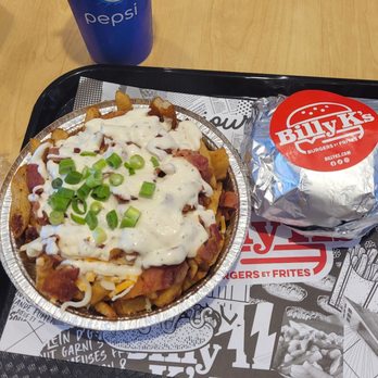 Billy K's - West Island - Loaded fries, this has ranch sauce, green onions and bacon, cheese - Burgers Near Me - Pointe-Claire, Quebec Billy K's - West Island - Loaded fries, this has ranch sauce, green onions and bacon, cheese - Burgers Near Me - Pointe-Claire, Quebec