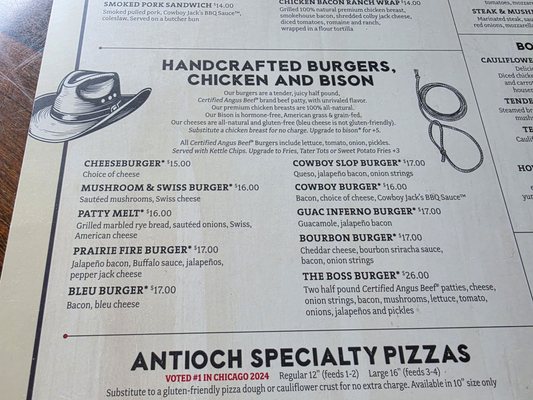Menu photo 5 Cowboy Jacks  Apple Valley, MN
