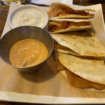 The Jin - Kimchi Mozzarella Cheese Quesadilla - Korean Near Me - New York, New York