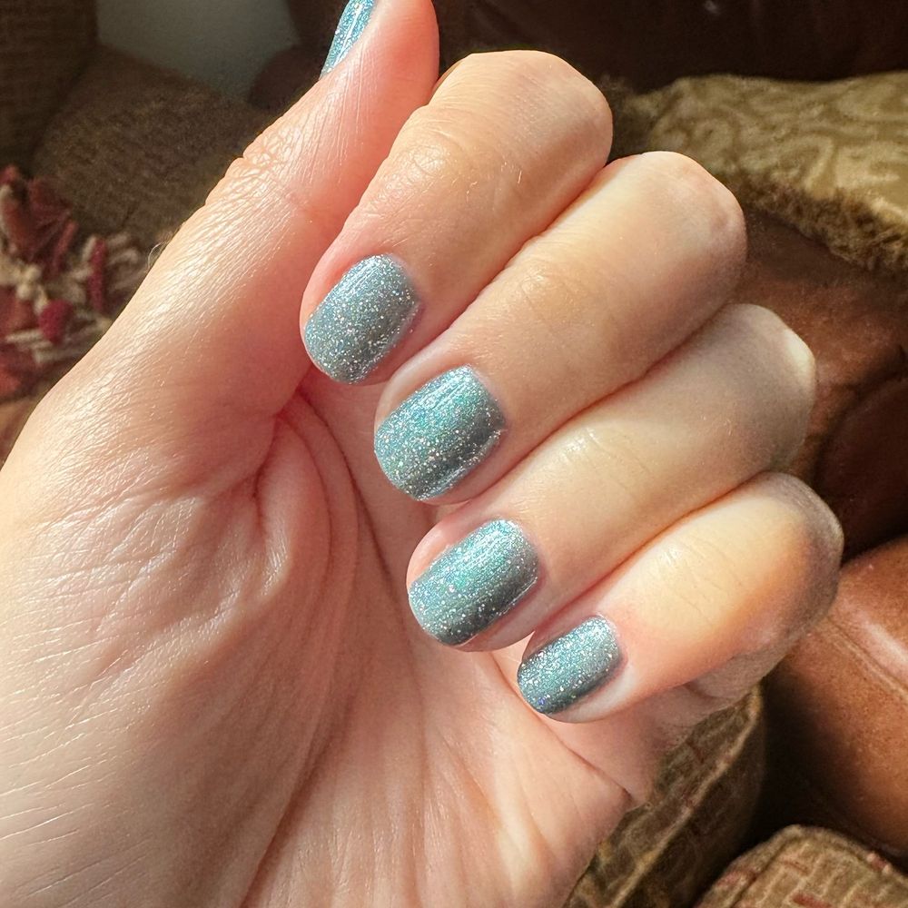 Nail Garden - Burbank - Gel mani with a holo glitter top coat - Nail Salons Near Me - Burbank, California Nail Garden - Burbank - Gel mani with a holo glitter top coat - Nail Salons Near Me - Burbank, California
