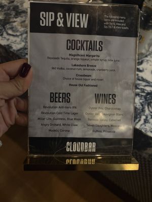 Menu photo 2 CloudBar - 360 CHICAGO Chicago, IL Menu photo 2 CloudBar - 360 CHICAGO Chicago, IL