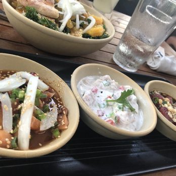 Monkeypod Kitchen - Ceviche samplers - New American Near Me - Lahaina, Hawaii Monkeypod Kitchen - Ceviche samplers - New American Near Me - Lahaina, Hawaii