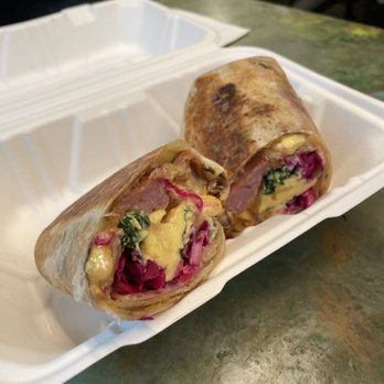 The Blue Light Speak Cheesy - Breakfast burrito (no avocado) - Sandwiches Near Me - Brooklyn, New York