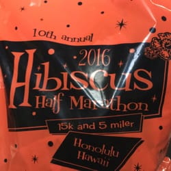 Hibiscus Half Marathon - Goodie bag with race t-shirt and other goodies!