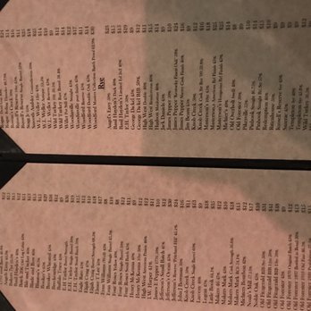 Radiator Whiskey - Merely the firs two pages - New American Near Me - Seattle, Washington