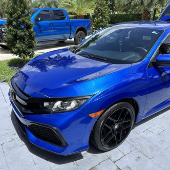 RNB Pressure Cleaning Services - Blue Car detailed - Pressure Washers Near Me