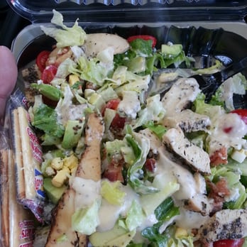 Garrison Pointe Market - Layered Chicken Cobb Salad with Caesar dressing - New American Near Me - Fort Smith, Arkansas Garrison Pointe Market - Layered Chicken Cobb Salad with Caesar dressing - New American Near Me - Fort Smith, Arkansas