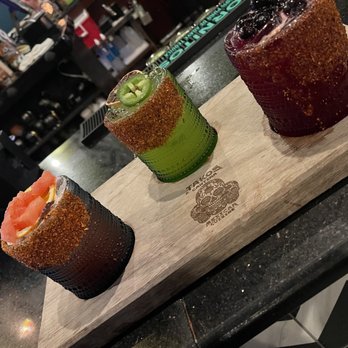 Takos Cantina - Margarita flight. Watermelon, jalapeño, berry. - Mexican Near Me - Bradenton, Florida Takos Cantina - Margarita flight. Watermelon, jalapeño, berry. - Mexican Near Me - Bradenton, Florida