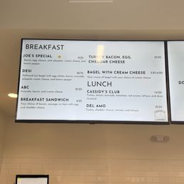 Soft opening menu Soft opening menu