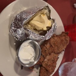 Whistle Stop - Pork loin dinner with baked potato
