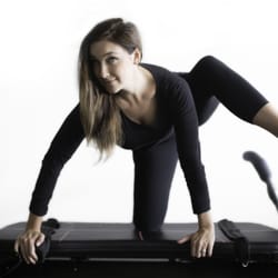 Pilates Plus OC - Megan showing us her spider man moves